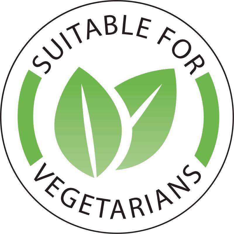 Vogue Stickers "Vegetarian" | Rol 1000 Stuks