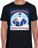 Bellatio Decorations Fout Australie Kerst t-shirt / shirt - Christmas in Australia we know how to party - zwart voor heren - kerstkleding / kerst outfit L