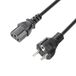 Adam Hall Cables 3 STAR PKD 0200 - netsnoer, koudestekker IEC C13 naar Schuko male, zwart, 2 m