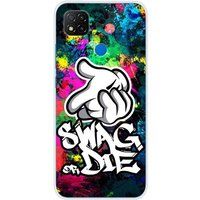 Xiaomi Bedrukt siliconen hoesje compatibel met Xiaomi Redmi 9C Swag or die