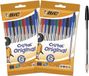 BIC Cristal Original - Balpen - Medium Punt (1mm) - Pennen - Blauw, Rood, Groen en Zwart - Pen - 20 Stuks