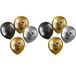 Folat Ballonnen geslaagd thema - 12x - goud/zilver/grijs - latex - 33 cm - examenfeest versiering