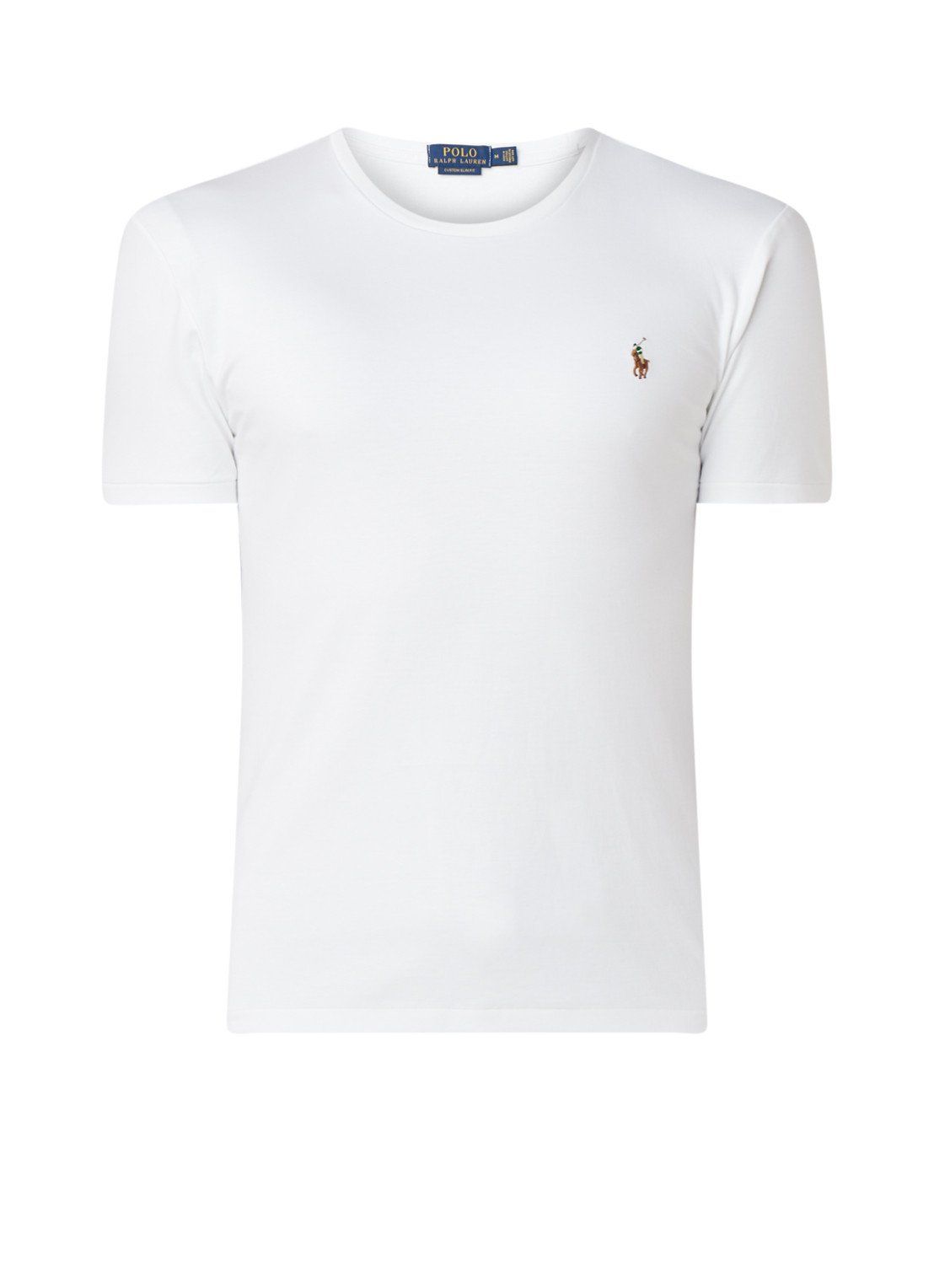 Ralph Lauren Custom Slim Fit T-shirt met Ronde Hals - 3615734738562