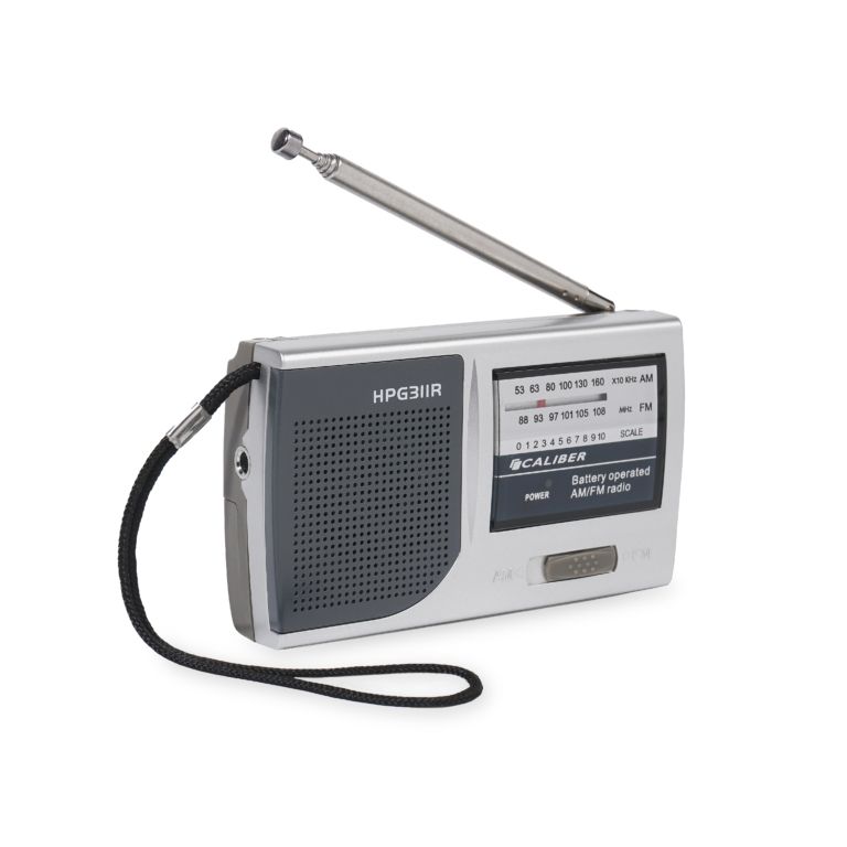 Caliber HPG311R Draagbare Radio - AM/FM - Zilver