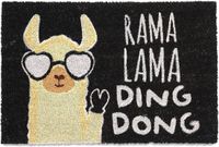 Merkloos Relaxdays deurmat lama