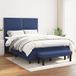 Maison Exclusive - Lit boxspring avec matelas, bleu, 140x190 cm, textile