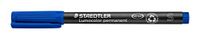 STAEDTLER 313-3 Lumocolor Permanente Pen, Superfijne lijnbreedte, 0.4mm - Blauw (Doos van 10)