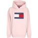 Flag Hoodie Ballet Rose Melange Hoodie pour femmes Relax Melange
