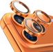 BLUEO Camera Lens Protector Geschikt voor iPhone 17 Pro & 17 Pro Max - RVS & Glas - Oranje