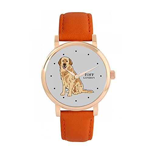 Toff London Beige Golden Retriever Hondenhorloge - 5059656703952