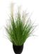 Atmosphera siergras kunstplant - grasplant sprieten/pluimen - donkergroen - H70 cm - in pot