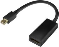 Standard Mini DisplayPort naar HDMI Adapter - Zwart - 0.20 meter