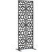 Idmarket – Panneau Décoratif Métal Ajouré 150 X 50 Cm – Résistant Aux Intempéries – Design Moderne Gris – Pour Aménagement Extérieur
