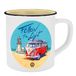 Mok VW Follow the Light, emaille-look, 400 ml