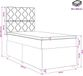 vidaXL Boxspringbed met matras Donkerbruin 90 x 200 cm Stof