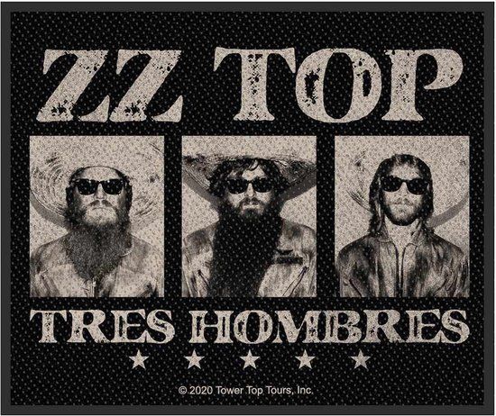 ZZ Top Tres Hombres Unisex Patch - Zwart/Grijs