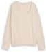 Tom Tailor - Oversized gebreide trui met kasjmier - Maat M - whisper offwhite melange