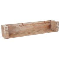 Générique HWC Wandplank HWC-A15, hangende boekenkast, massief rustiek dennenhout MVG-gecertificeerd ~ 80cm