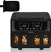Zeegma Knapper Dual - Airfryer - 9L - 1700W - 12 programma's