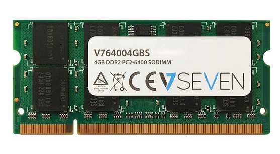 V7 4GB DDR2 PC2-6400 800Mhz SO DIMM Notebook Memory Module - V764004GBS
