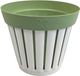 Ecoplast Kreta Bloempot 25 cm Wit/Groen