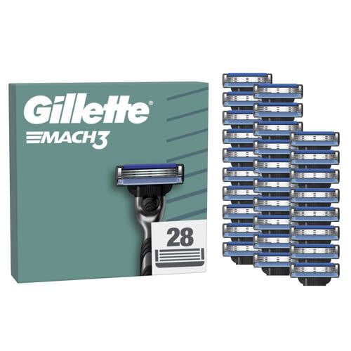 Gillette Mach3 Base Scheermesjes Voor Mannen - 28 stuks