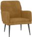 vidaXL Fauteuil 62x79x79 cm fluweel bruin