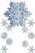Merkloos / Sans marque Shoppartners Bv 2x stuks 3D sneeuwvlok hangdecoratie Wit Kunststof