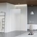 FortiFura Galeria inloopdouche - 180x200cm - ribbelglas - plafondarm - mat wit