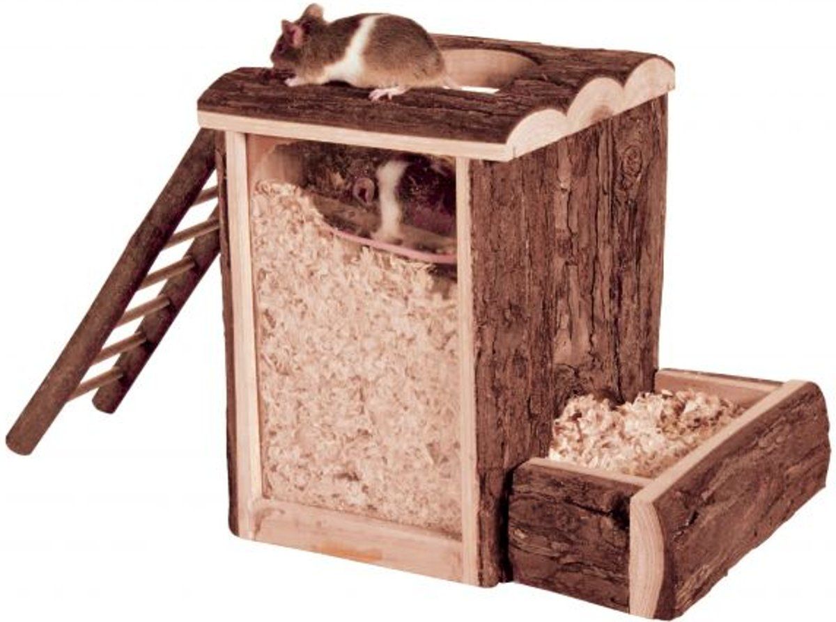 TRIXIE Natural Living Speel- En Graaftoren Hamster 25X20X24 CM