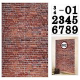 Bakstenen muur partij achtergrond, wanddecoratie, gordijnen deur, oude rode bakstenen muur partij achtergrond, vakantie partij benodigdheden kerst Halloween decoratie 78 \"x 49\" inch