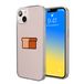 Bonateks, Digitaal bedrukte hoes, compatibel met iPhone 14, telefoonhoes, beschermhoes, schokbestendig, siliconen, flexibel, transparant