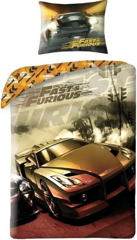 The Fast and the Furious Dekbedovertrek - Eenpersoons - 140 x 200 cm - Multi