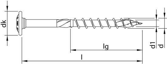 HECO Spaanplaatschroef Verz Tellerkop 6x300mm Torx T30 100 stuks
