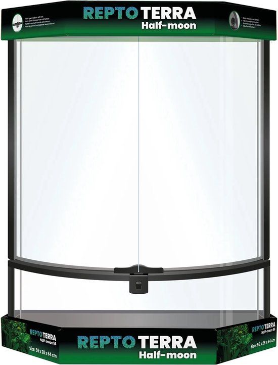 Aquadistri Repto Terra Half Moon 56x28x64cm - Paludarium