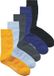 JACK & JONES Heren 5 Paar Chester Sokken Effen Blauw