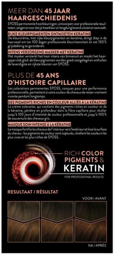 SYOSS Permanent Coloration 4-8 Chocolade Bruin