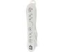 Exin stekkerdoos - 8-voudig - 4 x euro/4 penaarde - met schakelaar - 3 x 1.5 mm - 3 m - wit