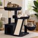 Poteau griffoir arbre à chat tour à chat - Compact - Sisal - Plusieurs niveaux - Pour chats d'intérieur et appartement