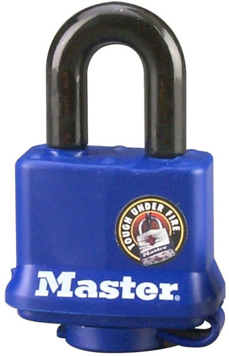 Masterlock all weather blauw hangslot 40mm x 10mm, 312EURD