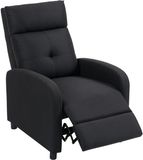 Homcom Relaxfauteuil Zwart Polyester
