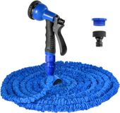 Tuyau d'arrosage extensible sans marque - Flexible et sans fuite - 30 m - Bleu