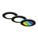 BRILONER - Set van 3 LED inbouwspots badkamer - CCT - RGB - IP65 - Zwart