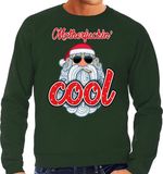 Bellatio Decorations Shoppartners Bv Grote maten foute Kersttrui / sweater - Stoere kerstman - motherfucking cool - groen voor heren - kerstkleding / kerst outfit XXXXL
