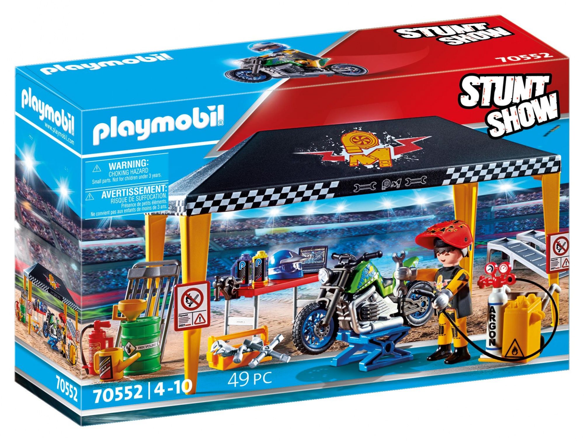 Playmobil 70552 Stuntshow Werkplek Tent