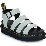 Dr. Martens Blaire Athena Leren Sandalen Met Riem in Groen, Grootte: 38
