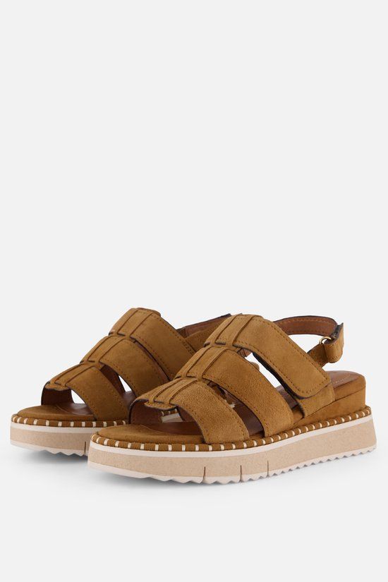 Tamaris Sandalen cognac Suède - Maat 42