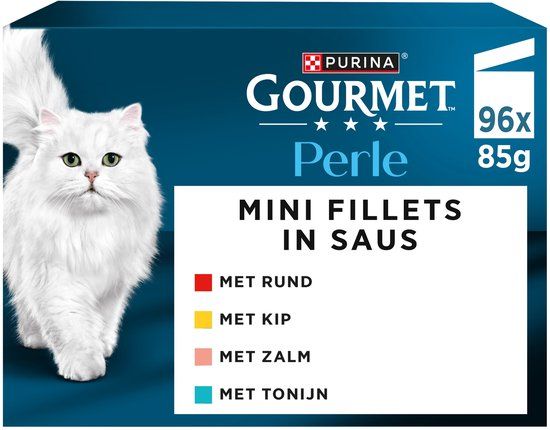 Gourmet Perle Mix - Kattenvoer Natvoer - Land en Zee - 96 x 85 g