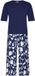 Pastunette - Pyjama - Midnight Mosaic - Bio Katoen - Blauw/Wit - Maat 50