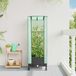 Maison Exclusive - Jardinière avec couvercle de serre et roues, couleur noire, en plastique PP